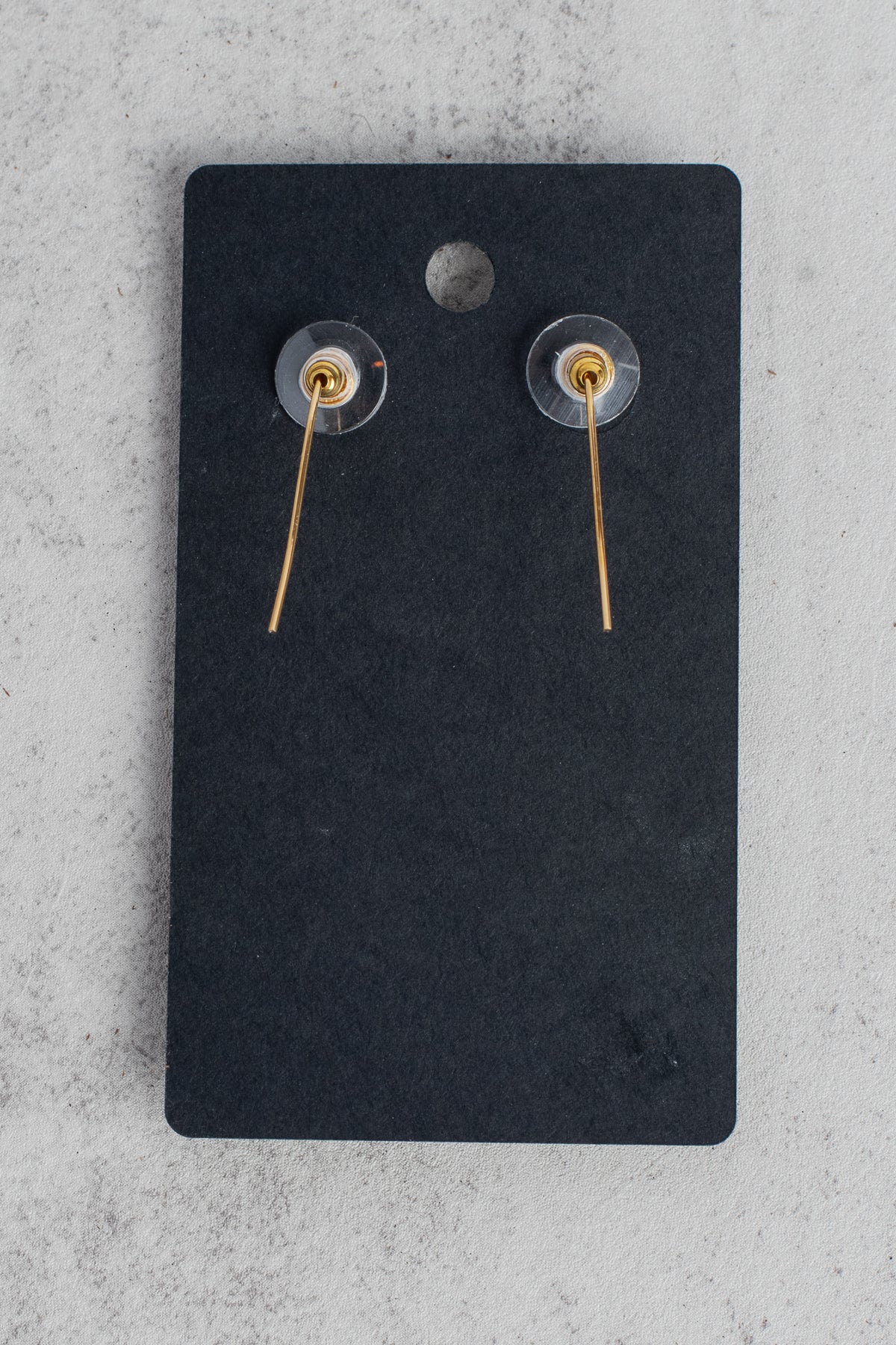 Gold Fancy Filigree and Gold Square Crystal Earrings