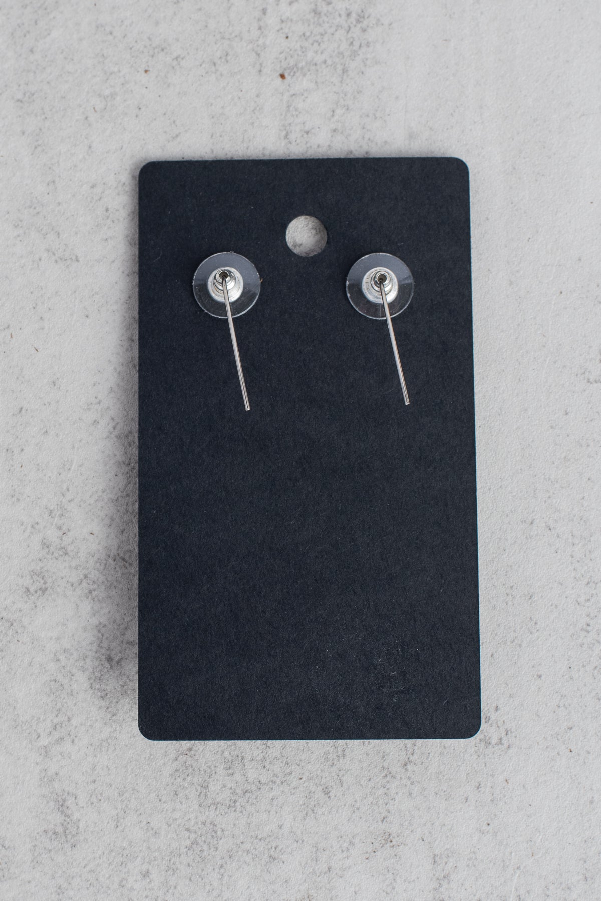 Silver Cross and Purple Crystal Earrings