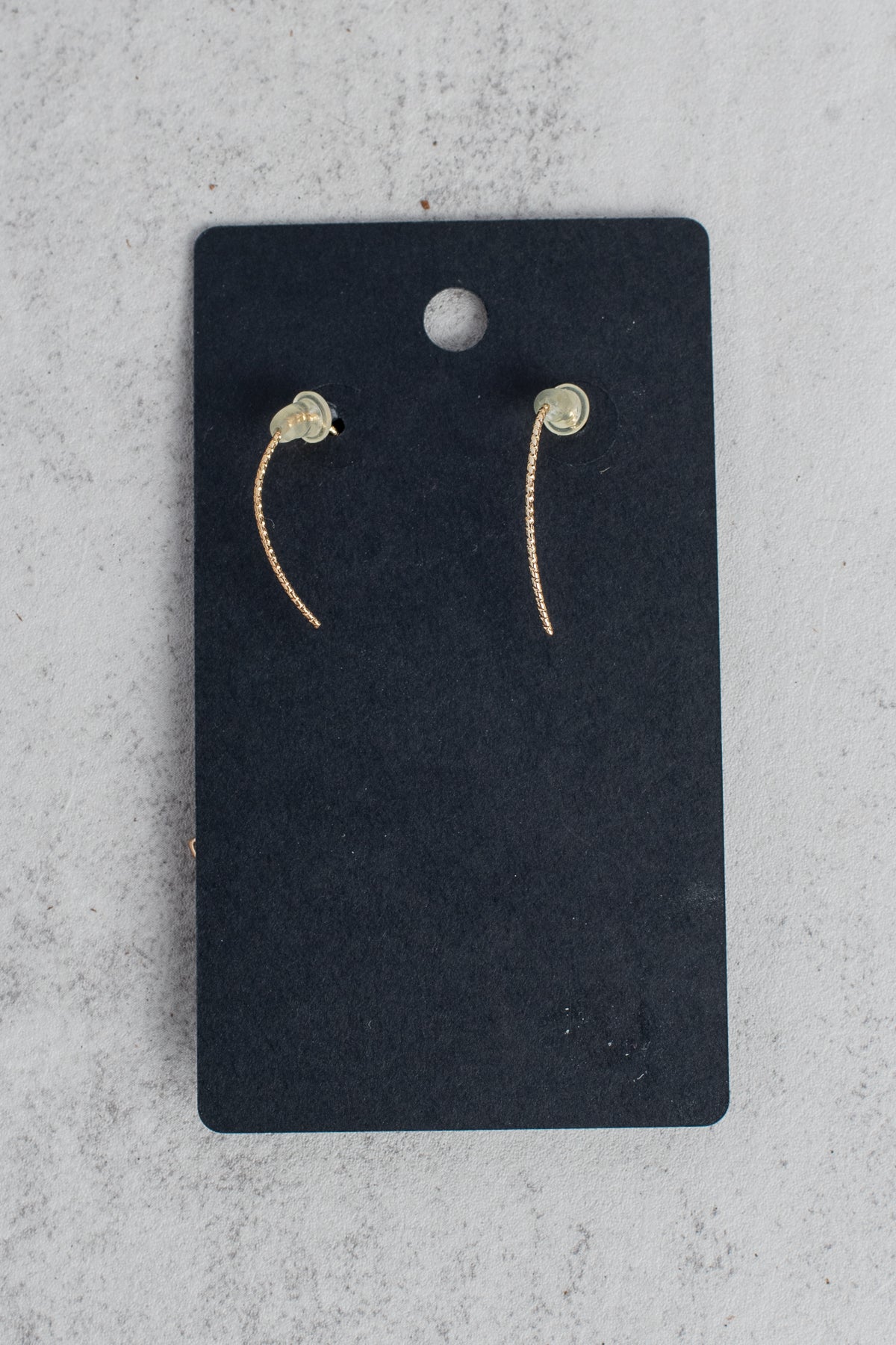 Gold Crystal Fan Earrings