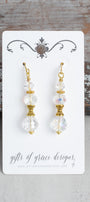 Faceted Vintage Austrian Crystal Stack Earrings