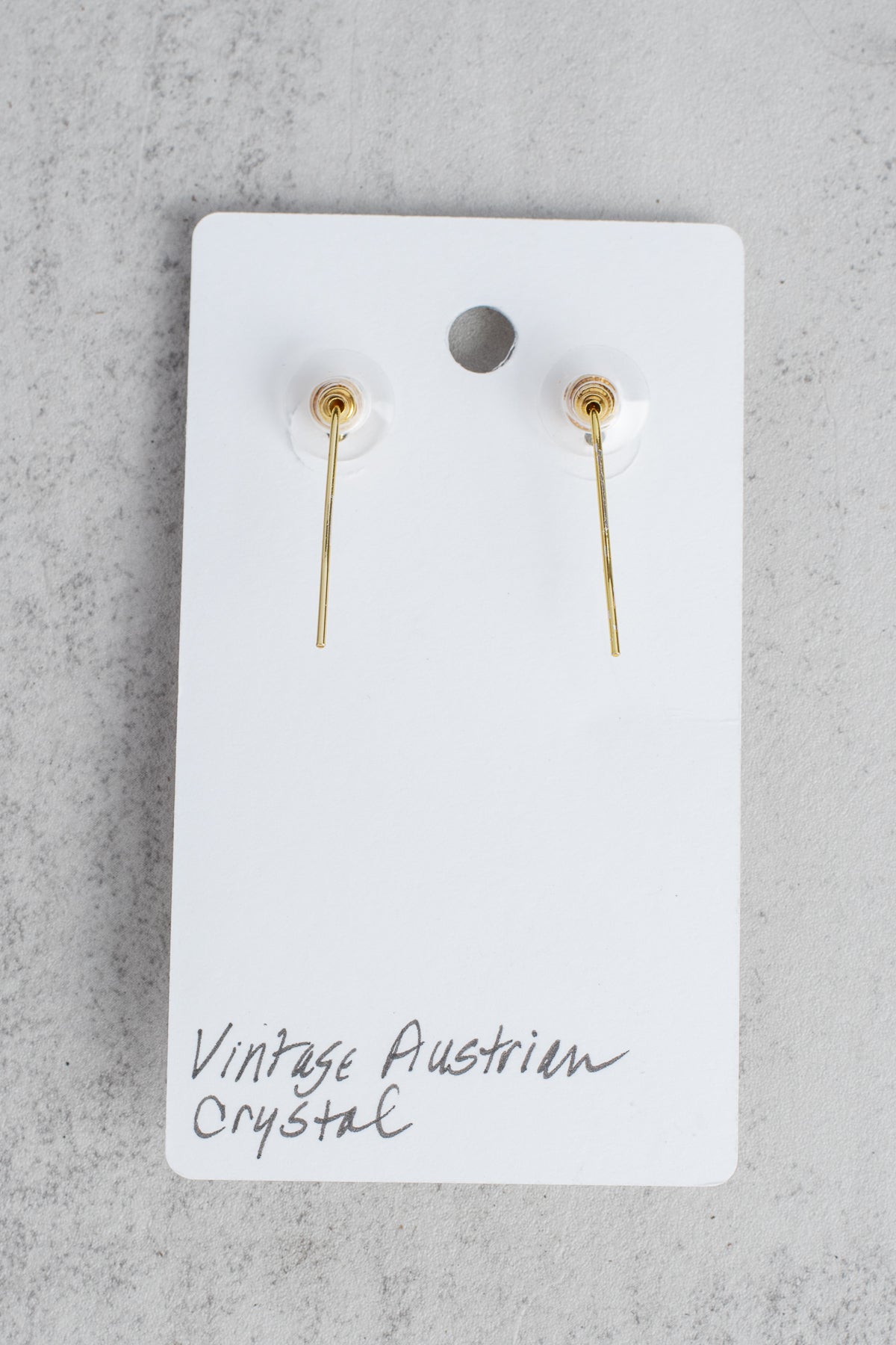 Faceted Vintage Austrian Crystal Stack Earrings