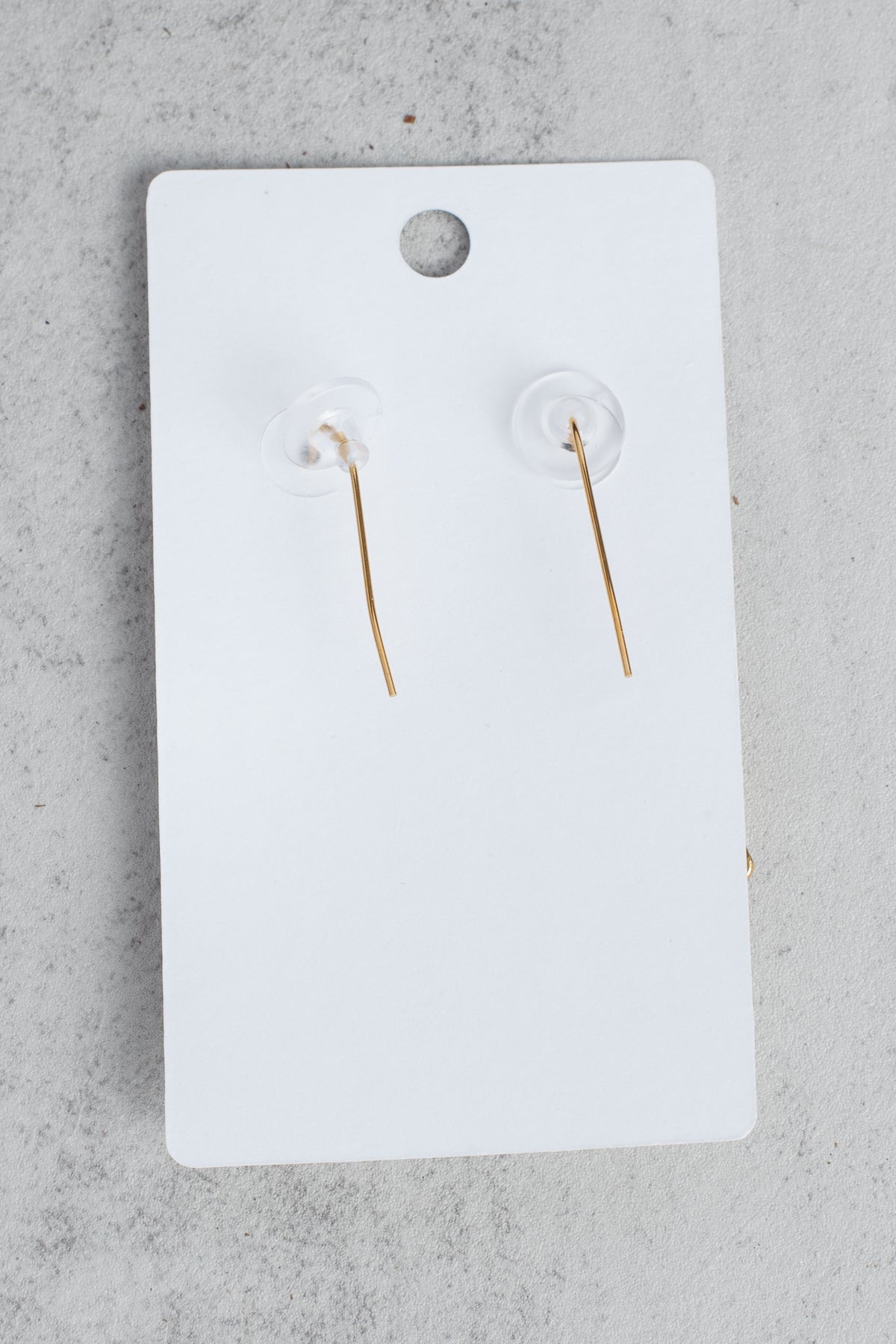 Swarovski Crystal Gold Plated Line Earrings