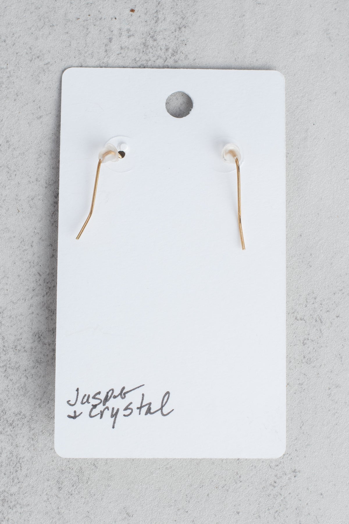 Gold Round Filigree with Crystal and Jasper Drops