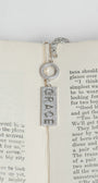 GRACE Custom Shepherd's Hook Metal Christian Bookmark with Pave Crystal