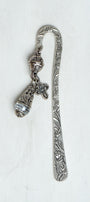 Floral Shepherd’s Hook Cross & Crystal Christian Bible Bookmark