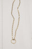 Pave Gold Custom Lock Pendant on Gold Chain