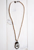 Hand-Soldered Crystal Cross Pendant Necklace with Cross Embellishment on White Freshwater Pearls