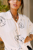 Moonstone Pendant on Peach Agate Rosary Chain Necklace