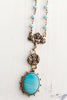 Bronze and Amazonite Rosary Chain Necklace